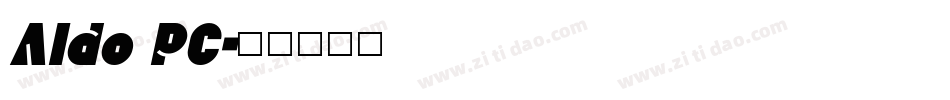 Aldo PC字体转换